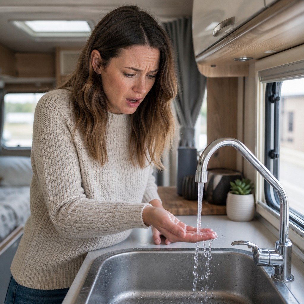 caravan cold water