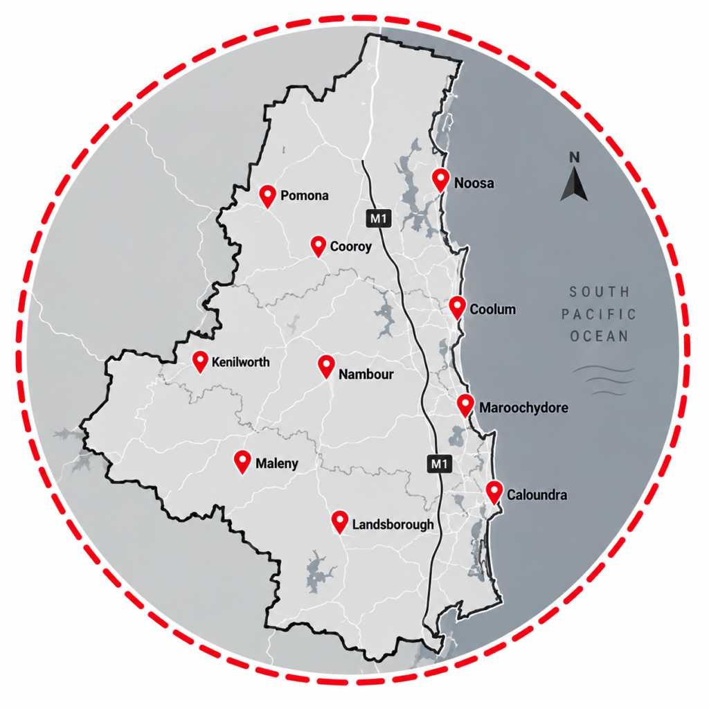 sunshine coast service areas