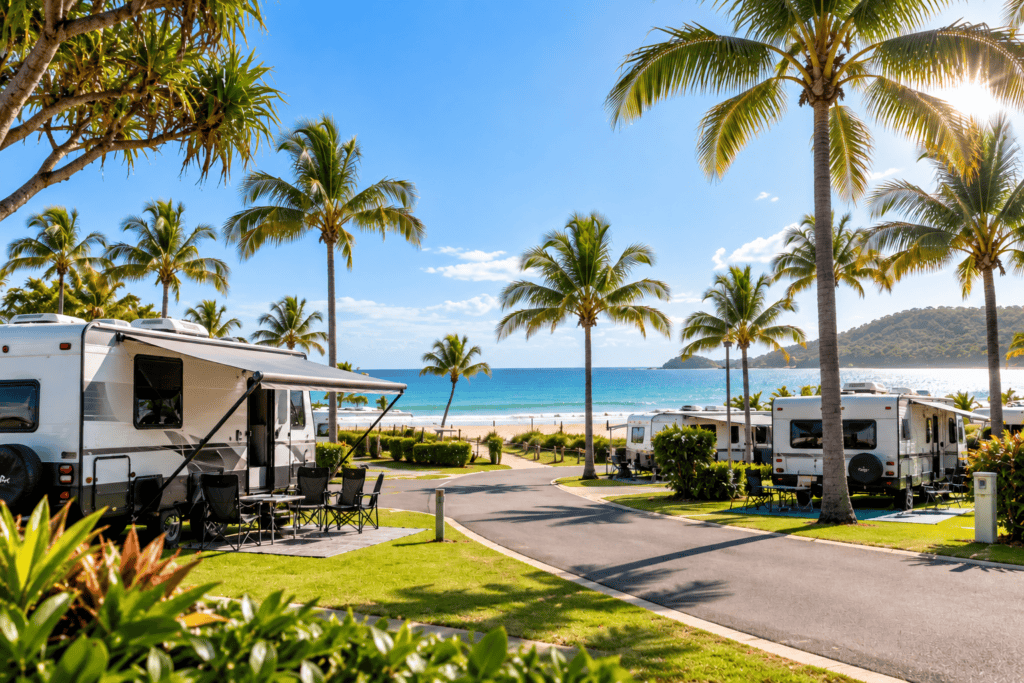 caravan at caravan park
