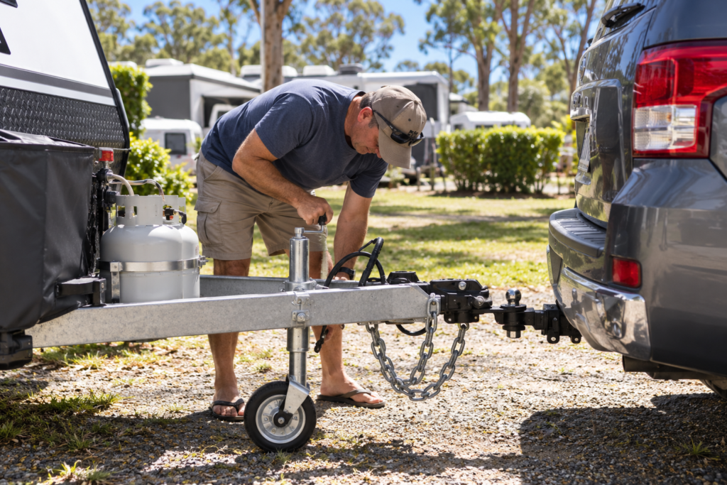 caravan jockey wheel seized