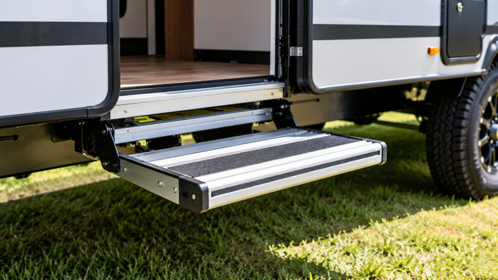 caravan retractable step