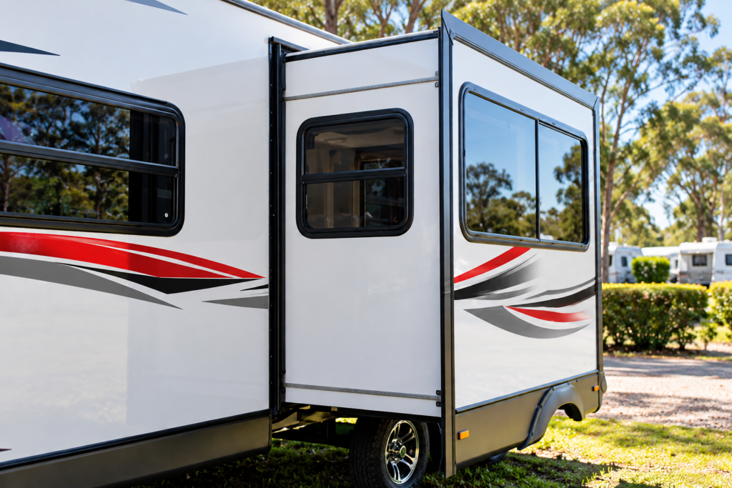 caravan slide out